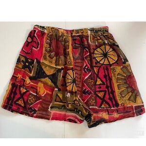 Urban Renewal Multicolor Lightweight Pull On Stretch Waist Shorts Cover Up Sz MD